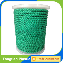 Various color 8mm 3 strands pp danline twisted rope